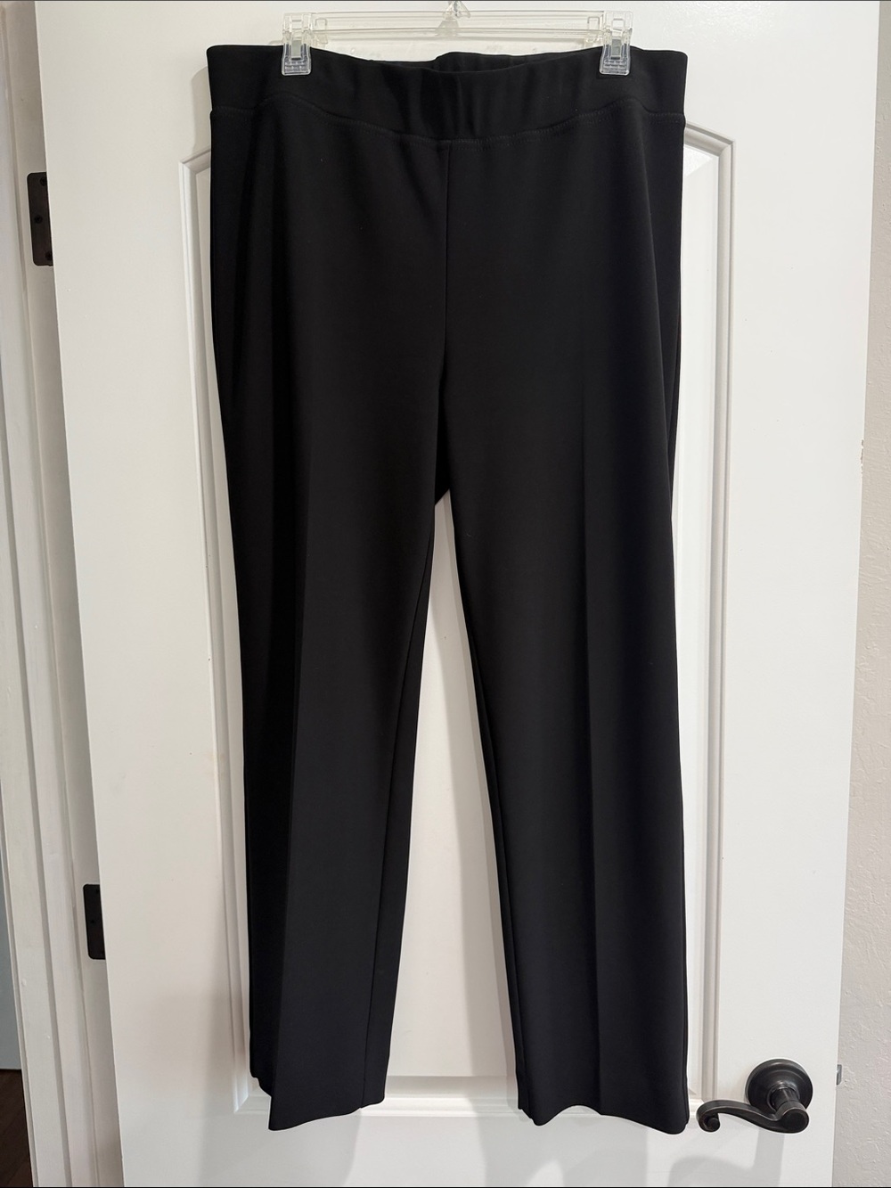 Joseph Ribkoff Black Pull-On Straight Leg Trousers